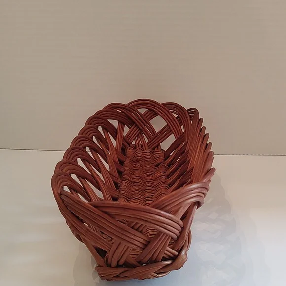 Wicker bread baguette basket French serving vtg willow - Picture 9 of 12